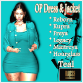 [R39] OP Dress & Jacket-Teal