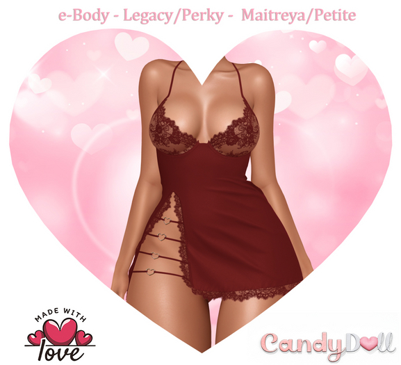 _CandyDoll_ Bliss Dress Wine