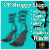 [R39] OP Strappy Shoes-Black