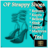 [R39] OP Strappy Shoes-Teal