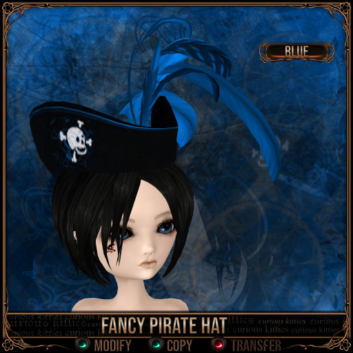 *C:K* Fancy Pirate Hat - Blue