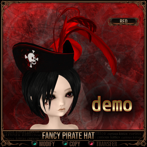 *C:K* Fancy Pirate Hat - Red DEMO