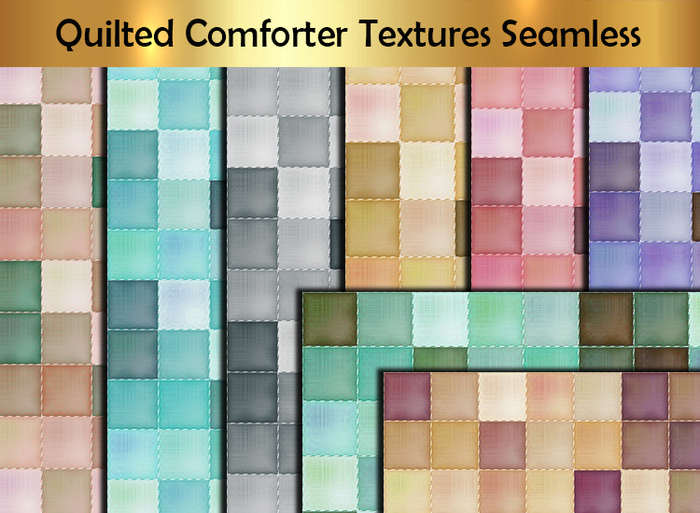 Second Life Marketplace - Quilted Comforter Textures Seamless
