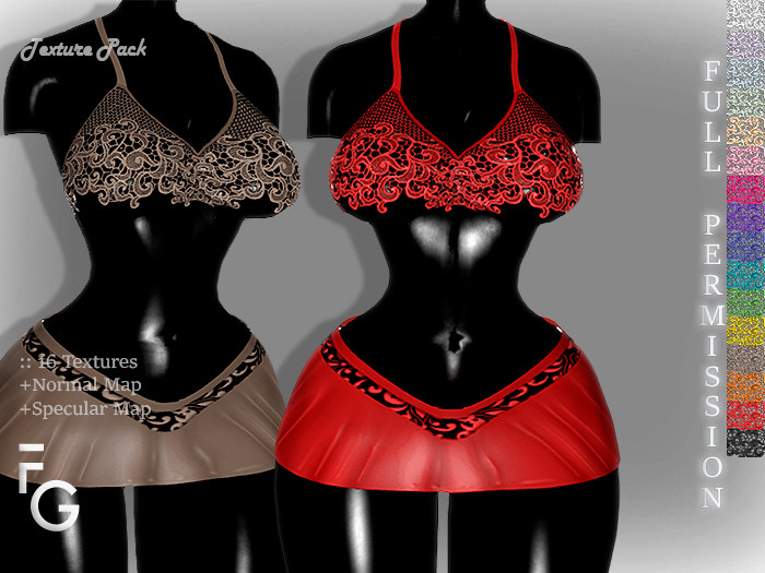 .Fragile. PACK III-16 Textures for SHINE DRESS MEREDITH