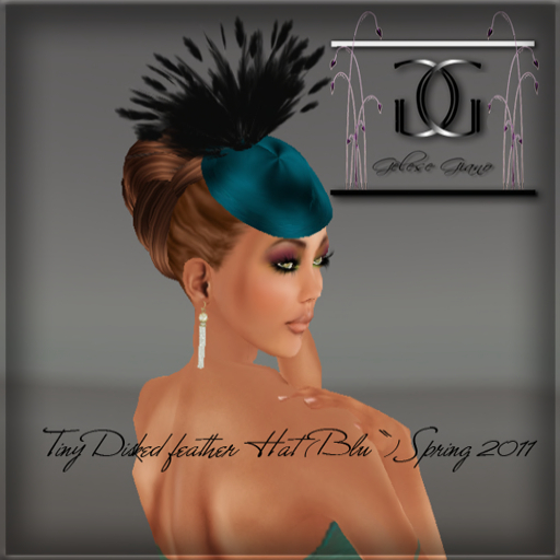 8 collection of Tiny disc Feather hats By gelese giano