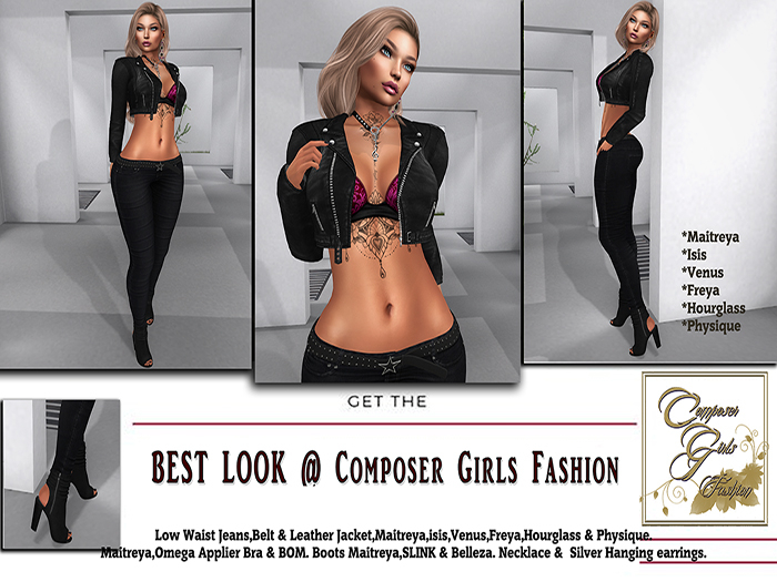 !CGF-*Madee*Black Jeans Outfit