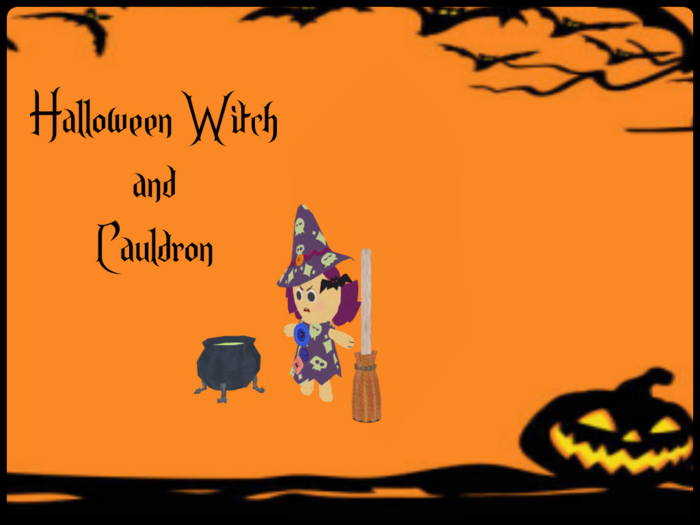 ~Halloween Witch & Cauldron~