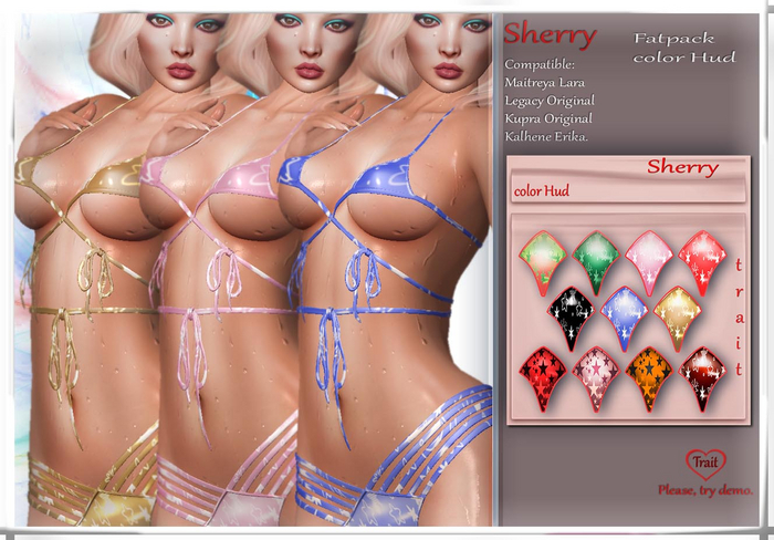 [Trait] Swimsuit Sherry Fatpack Hud-all tones