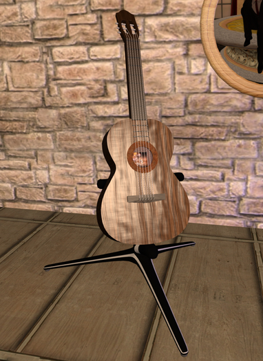 Gitarrenstaender mit Gitarre