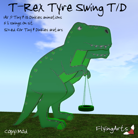 !FA! T Rex Tyre Tiny Dinkies