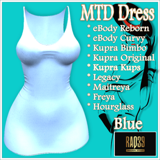 [R39] MTD Dress-Blue
