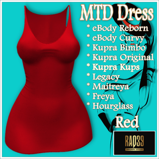 [R39] MTD Dress-Red