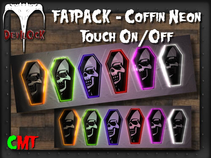 DEVILOCK - FATPACK - Coffin Neon (Touch on/off) (ADD TO UNPACK)