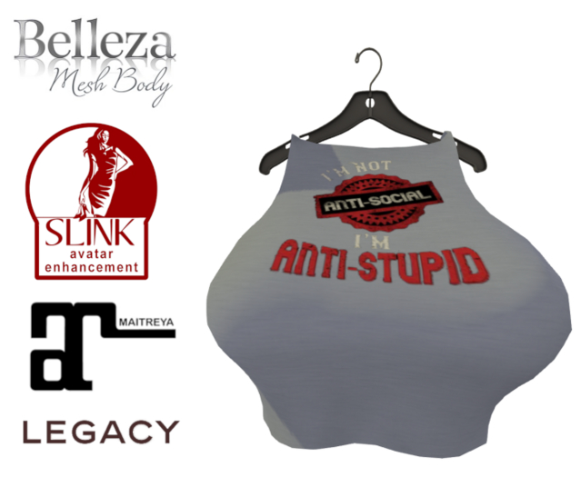 Anti Stupid crop top