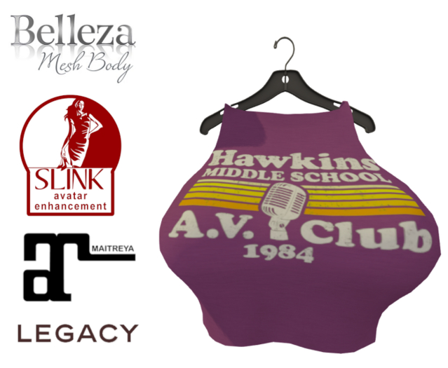 Hawkins A.V. Club crop top