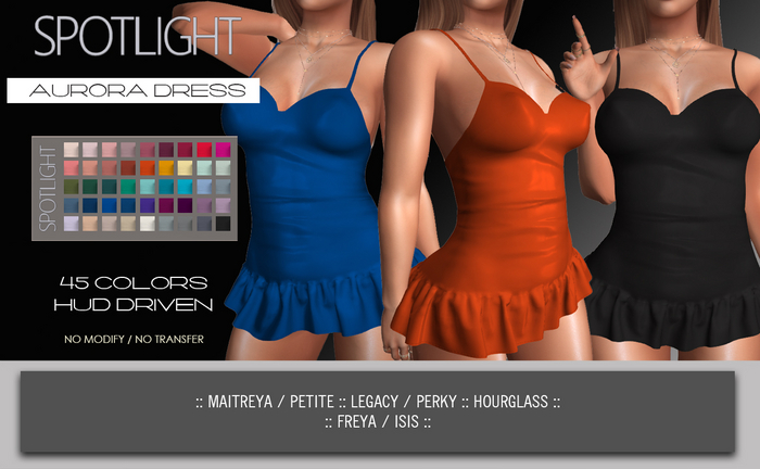 SPOTLIGHT - AURORA DRESS (DEMO Available In-World) 