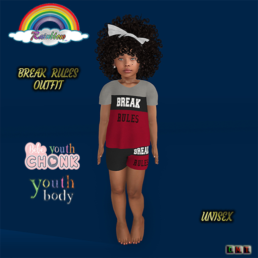 ((RBS)) BREAK  RULES OUTFIT - (YOUTH AND CHONK) 