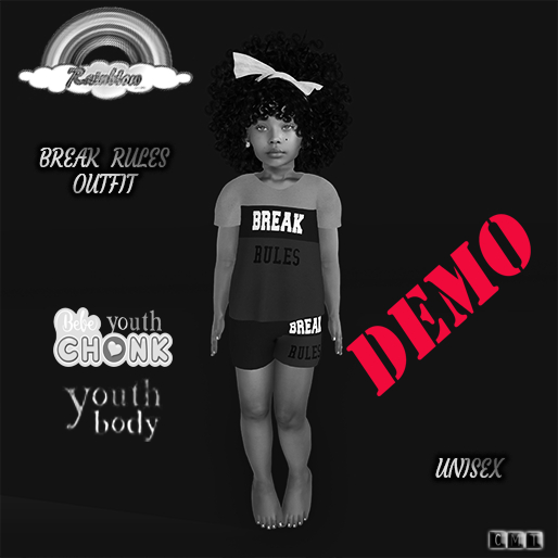 ((RBS)) BREAK  RULES OUTFIT - (YOUTH AND CHONK) *DEMO*