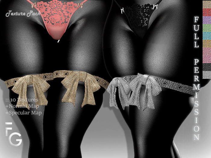 .Fragile. 10 Textures for CREATIVE SCANDAL 153 bow garter