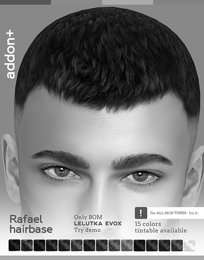 Second Life Marketplace - DEMO addon+ Rafael Hairbase LeLUTKA EVOX