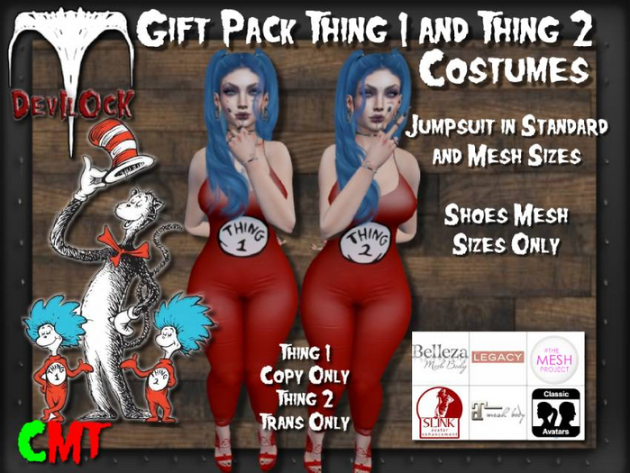 DEVILOCK -Thing 1 & Thing 2 Gift Pack (ADD TO U (ADD TO UNPACK)