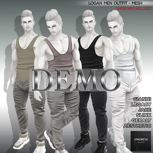 ::AF:: Logan Men Outfit [MESH] DEMO