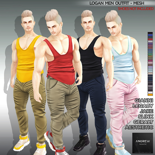 ::AF:: Logan Men Outfit [MESH]