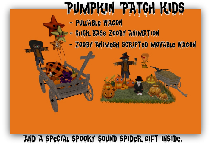 MERCI~PUMPKIN PATCH KIDS ZOOBY ANIMESH SCENE