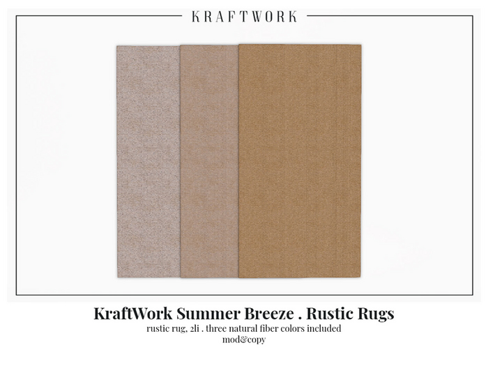 KraftWork Summer Breeze . Rustic Rugs (Add Me)