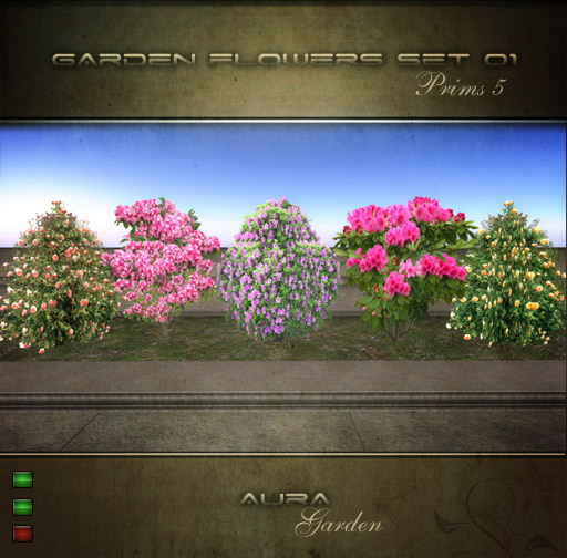 ***Aura***GardenFlowers Set01