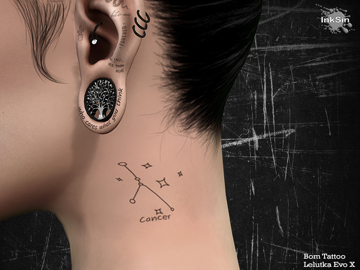 InkSin Cancer Constellation BOM Tattoo