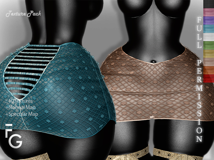 .Fragile. PACK II-10 Textures for shine SKIRT MELIZA