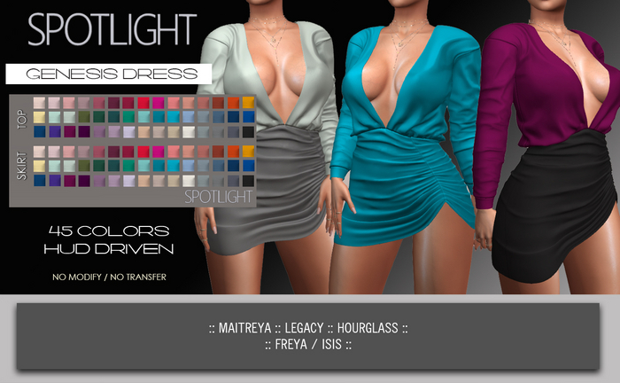 SPOTLIGHT - GENESIS DRESS (DEMO Available In-World) 