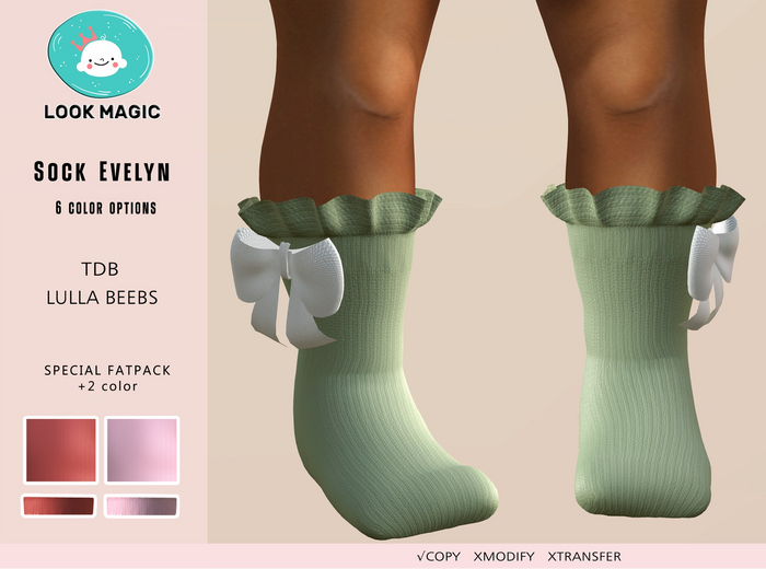 [Look Magic] SOCK Evelyn LILAC_TD/LB