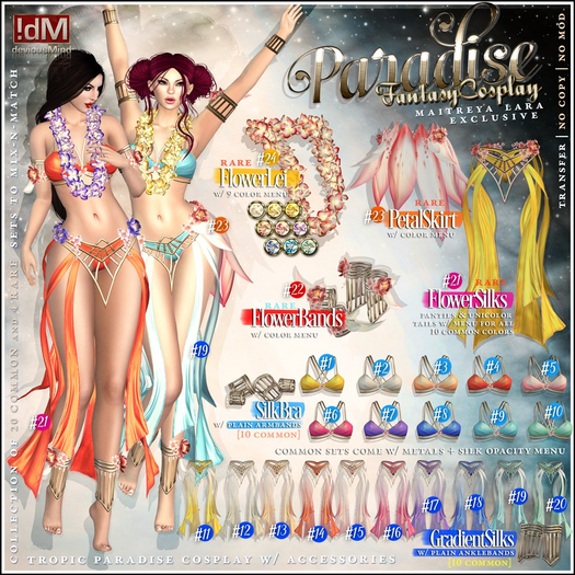 24 !dM Paradise **FLOWER LEI** (BOX LARA) RARE