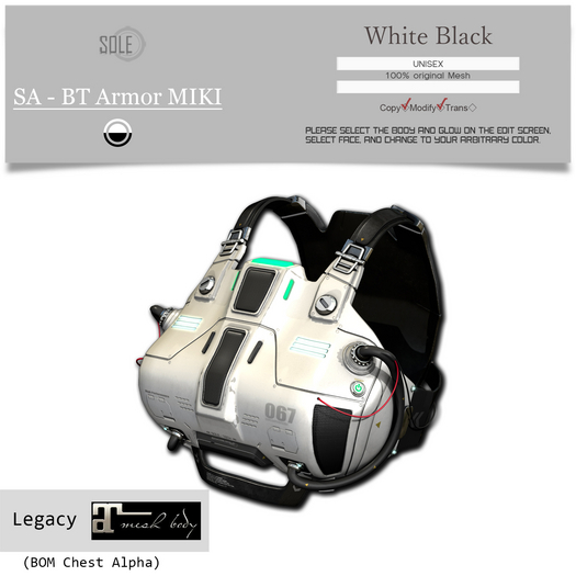 :::SOLE::: SA - BT Armor MIKI (White Black)