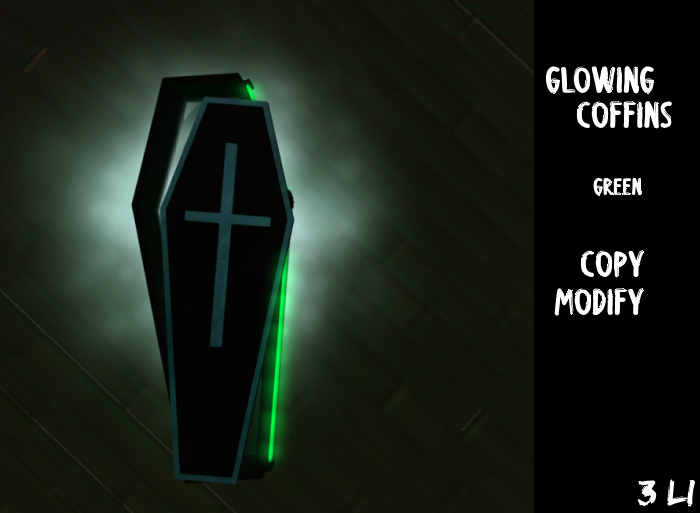 .. Indicax420 .. Halloween Coffin - Green