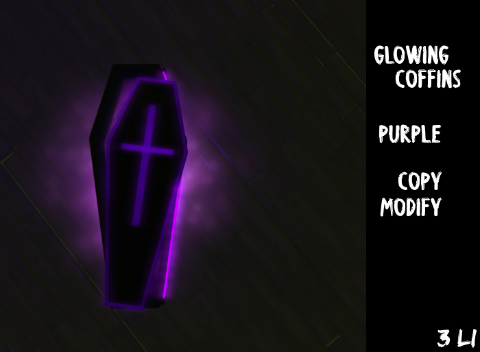 .. Indicax420 .. Halloween Coffin - Purple