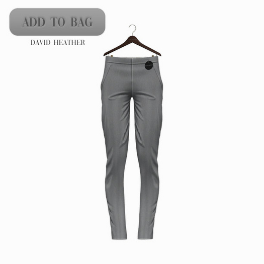 -David Heather-Brock Slacks - Grey