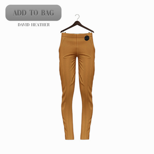 -David Heather-Brock Slacks - Golden