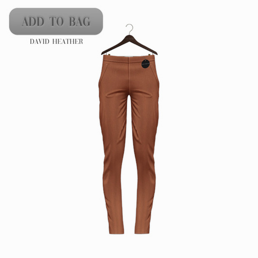 -David Heather-Brock Slacks - Burnt