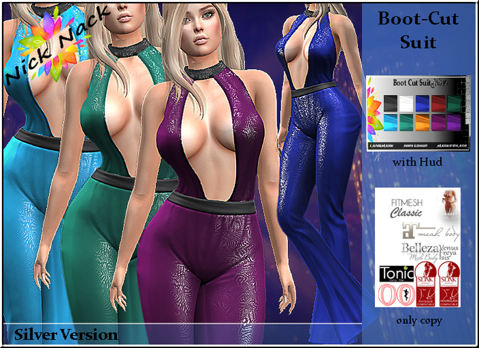 NN_BootCut Suit silver