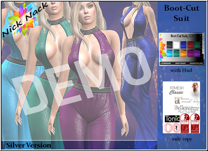 NN_BootCut Suit silver DEMO