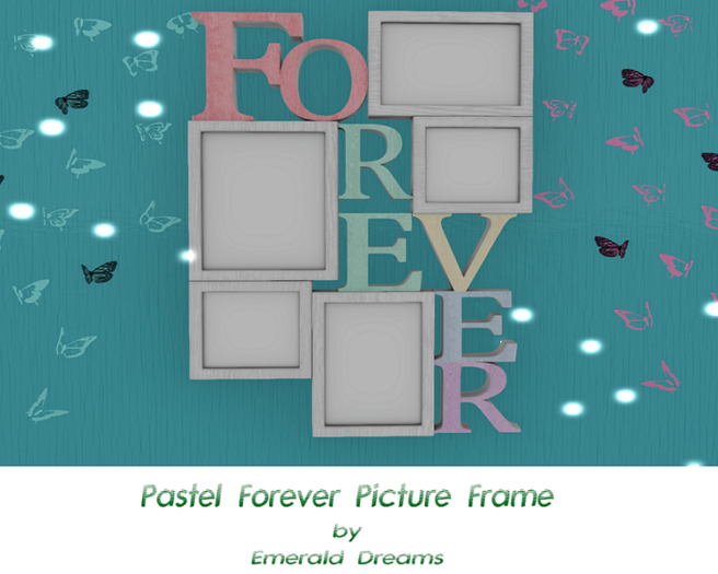 .:Emerald Dreams:. Pastel Forever Picture Frame