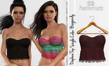 Daphne Top Burgundy - Maitreya Lara, Lara Petite, Kupra Original, Legacy, Reborn, Juicy - FashionNatic