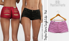 Daphne Torn Shorts Pink - Maitreya Lara, Lara Petite, Kupra, Legacy, Reborn, Juicy - FashionNatic
