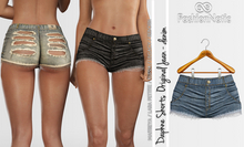 Daphne Torn Shorts Original Jeans - Denim - Maitreya Lara, Lara Petite, Kupra, Legacy, Reborn, Juicy - FashionNatic