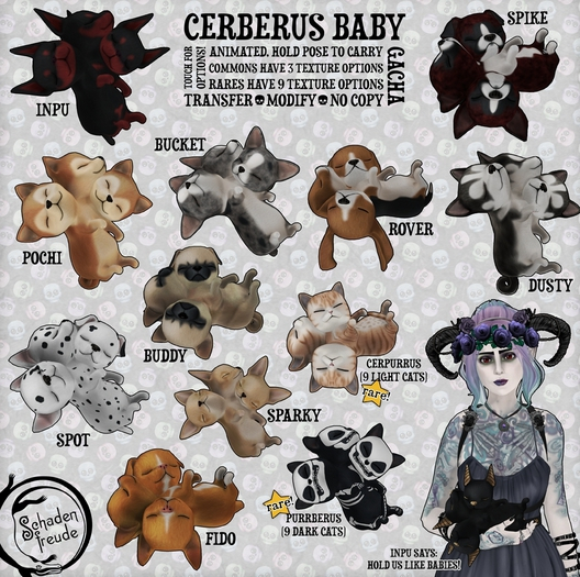 Schadenfreude Purrberus Baby RARE