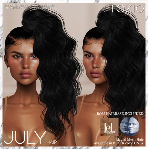 TOKIO Hair - JULY Alpha Hair - Black