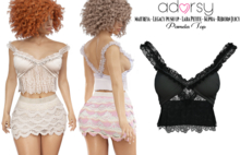 adorsy - Pamela Top Black - Maitreya/Legacy-Nerido/Lara Petite/Kupra/Reborn-Juicy